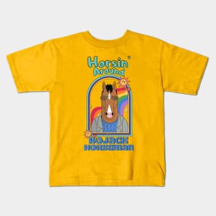 Retrowave Bojack cute Kids T-Shirt